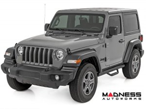 Jeep Wrangler JL Side Steps - Nerf Steps - Rough Country - 2 Door